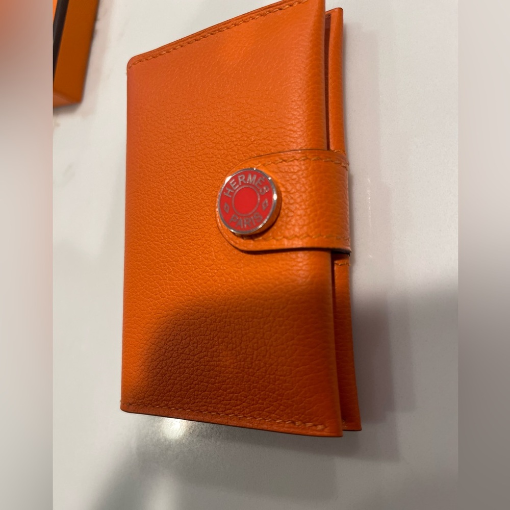 Hermes R.M.S bicolor cardholder evercolor